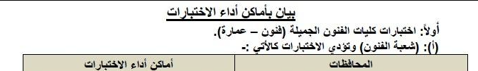 أماكن اختبارات القدرات للثانوية العامة 2025